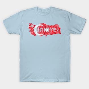 Turkey Map Shape and Flag T-Shirt